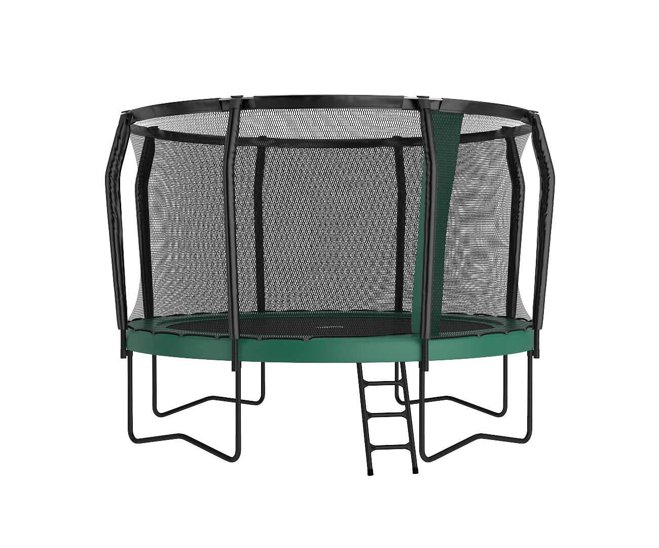 Rundes Gartentrampolin als Beispiel für verschiedene Trampolin-Größen