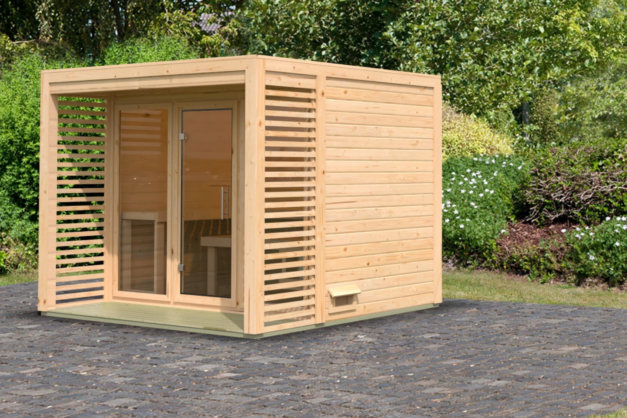 Welches Fundament für eine Gartensauna?