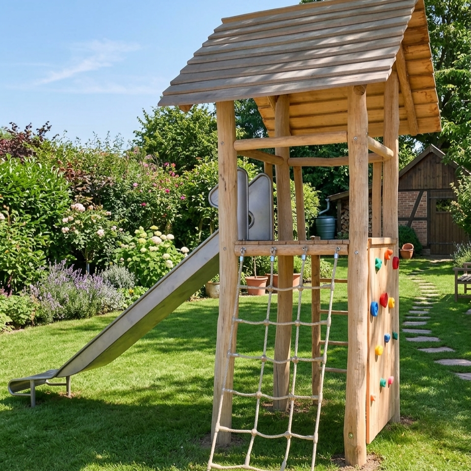Spielgeräte für Kinder im Garten