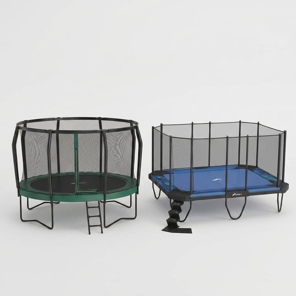 Rundes oder rechteckiges Trampolin: Welche Form ist besser?