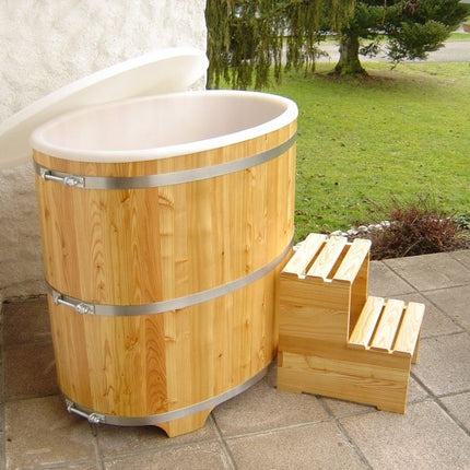 Sauna-Tauchbecken aus Lärchenholz