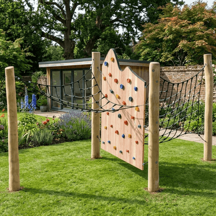 Klettergerüst und Kletteranlage für den Garten