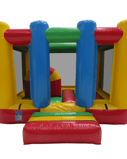 4.1m x 3.1m Hüpfburg "Farbenparadies" freigestellt