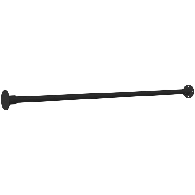 Lange schwarze Fitnessstange als Verbindungselement für das Outdoor Fitness Trainingsgestell Modell 3.