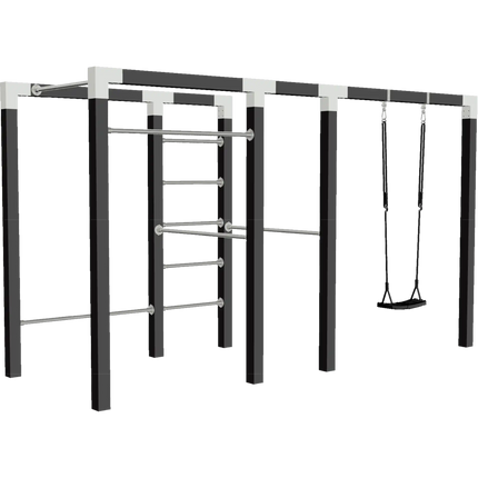 Outdoor Fitness Trainingsgestell - Modell 3 - Schwarz freigestellt