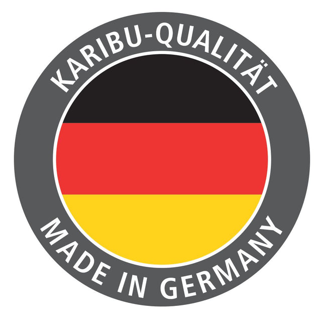 Befestigungsdetail des Steck-Schraub-Systems der Karibu Fasshaus 2