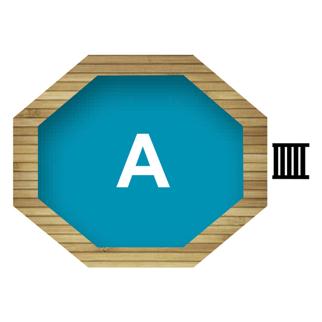 Karibu Pool Modell 3 – Symbol für Terrassen-Variante A ohne Anbau