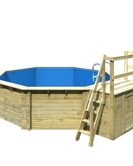 Karibu Pool Modell 2 – Ansicht der Holzkonstruktion