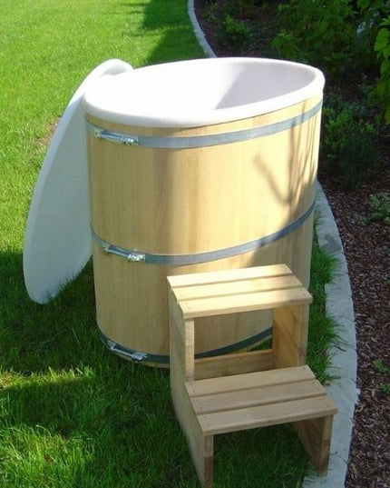 Achleitner Sauna-Tauchbecken Kambala 683 mit Kunststoffeinsatz
