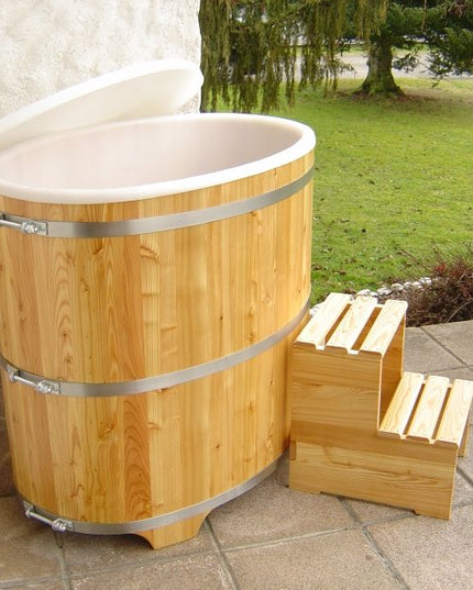 Achleitner Sauna-Tauchbecken Lärche 740 mit Kunststoffeinsatz