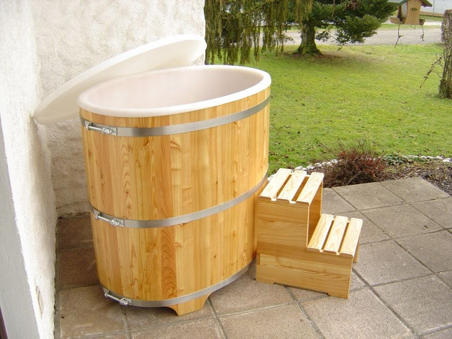 Achleitner Sauna-Tauchbecken Lärche 740 mit Kunststoffeinsatz
