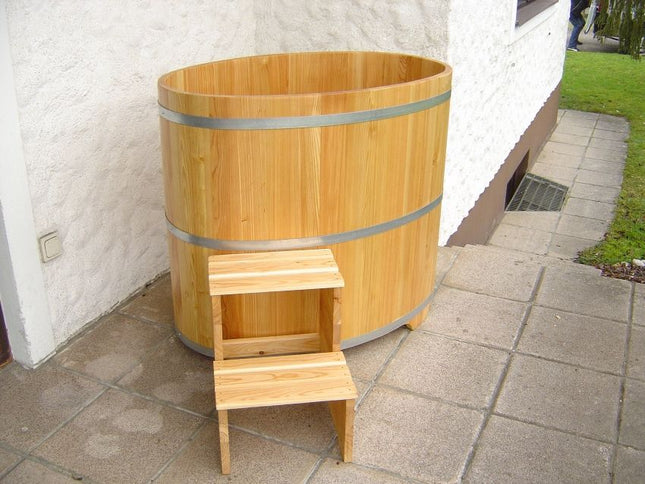 Achleitner Sauna-Tauchbecken Lärche 741, innen und außen beschichtet