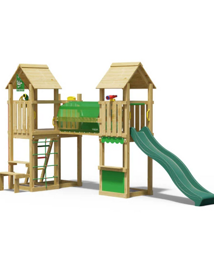 Jungle Gym Jungle Spark Spielturm mit Rutsche & Marktstand