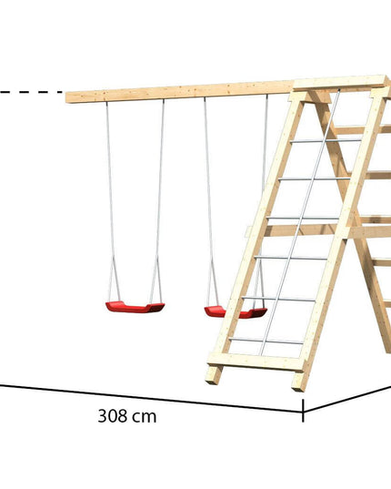 Spielturm Luis Masse Doppelschaukelanbau
