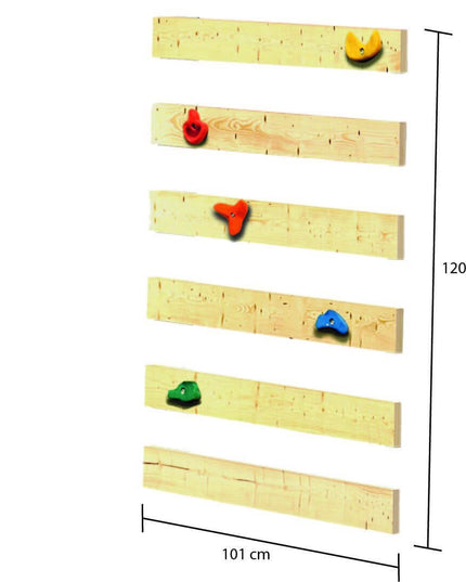 Masse Kletterwand