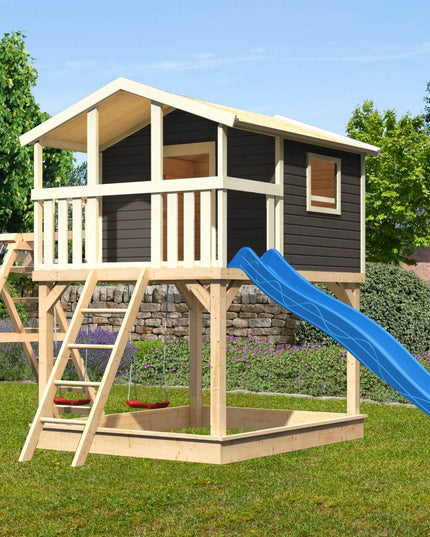 Stelzenhaus Benjamin Visualisierung im Garten