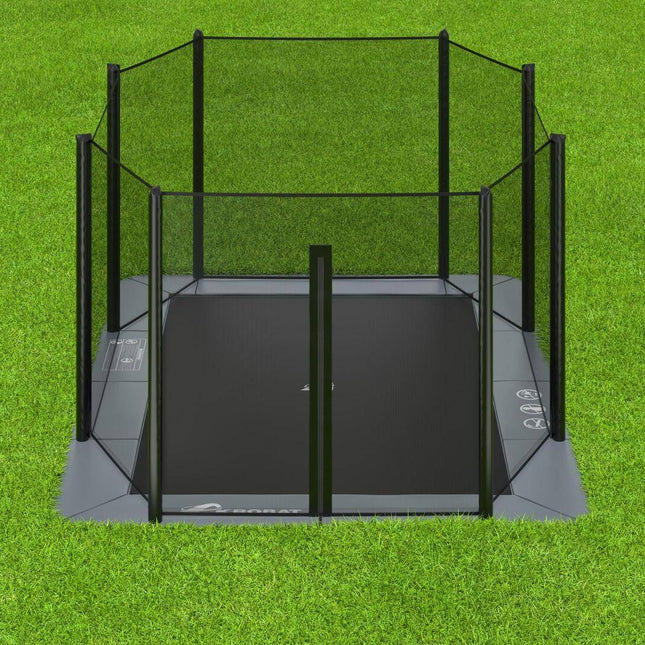 Akrobat Orbit Flat schwarz / grau rechteckig Visualisierung auf Gras
