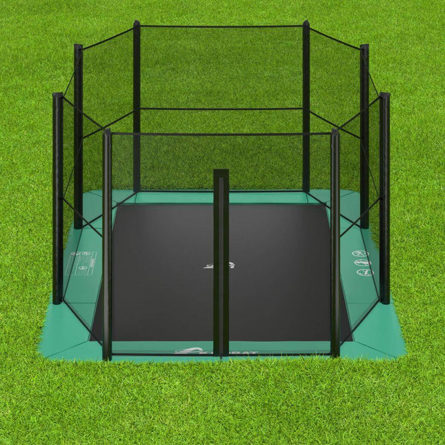 Akrobat Orbit Flat schwarz / grün rechteckig Visualisierung auf Gras
