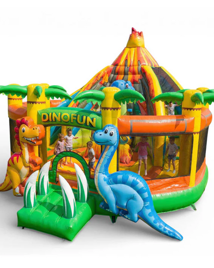Hüpfburg Dino Maxi mit XL-Rutsche
