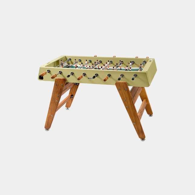 RS3 Wood Tischkicker in Green Beige mit Figuren aus Aluminiumguss