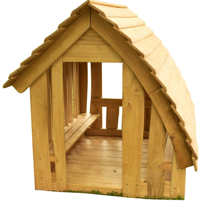 Spielhaus "Waldhütte" auf weissem Hintergrund