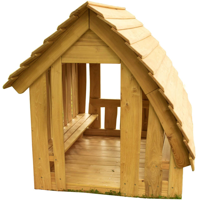 Spielhaus "Waldhütte" auf weissem Hintergrund
