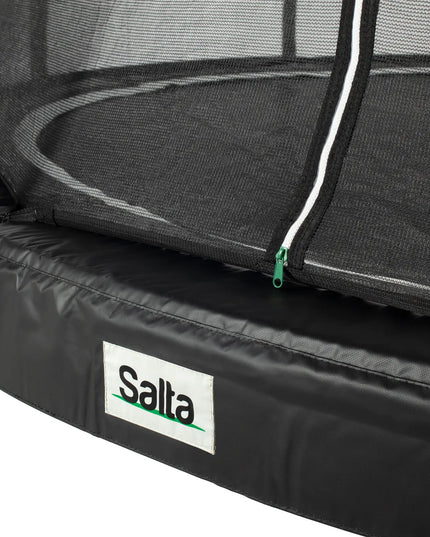 Nahaufnahme der goldfarbenen Doppelfedern am Salta Premium Black Edition