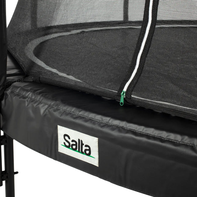 Nahaufnahme der goldfarbenen Doppelfedern am Salta Premium Black Edition