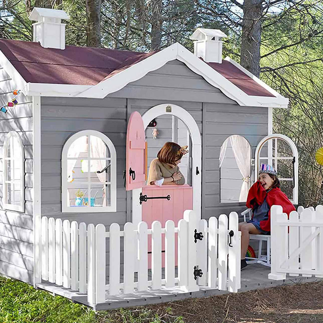 Ava Kinderspielhaus aus Holz mit Veranda