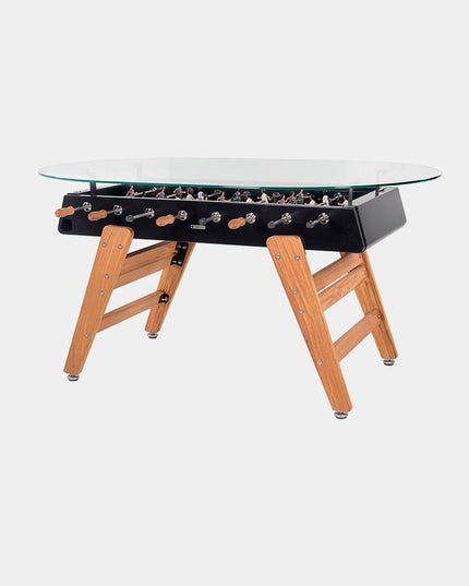 RS3 Wood Dining in Schwarz mit Iroko-Beinen