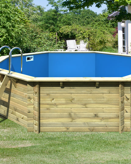 Karibu Pool Modell 3 Achteckpool aus kesseldruckimprägniertem Holz
