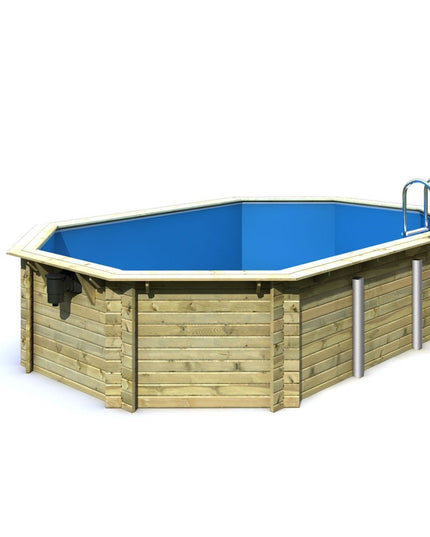 Freigestellte Ansicht des Holzpools