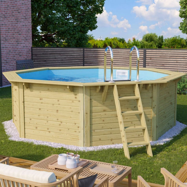 Karibu Pool Modell X1, Gartenansicht