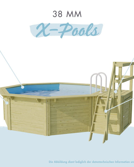 Karibu Pool Modell X1, Detailansicht 2