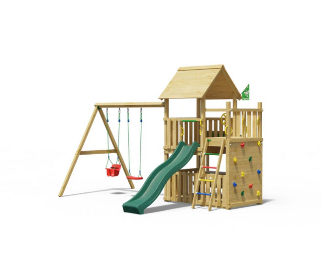 Jungle Gym Jungle Reef Spielturm mit Schaukeln & Veranda