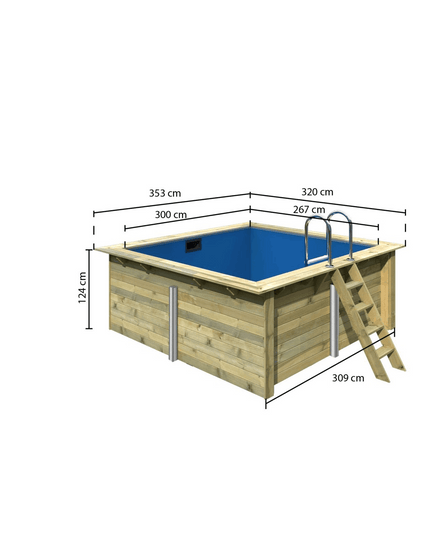Masse Rechteck Pool 1