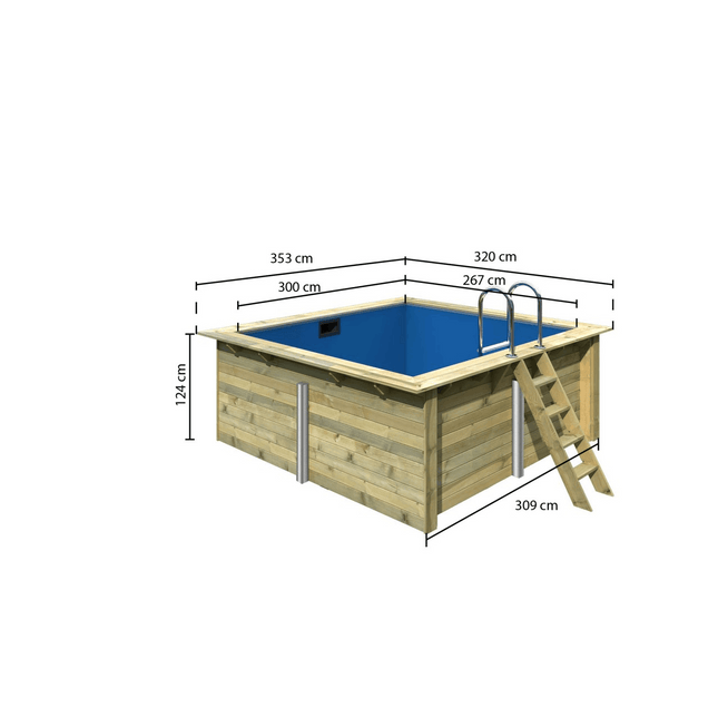 Masse Rechteck Pool 1