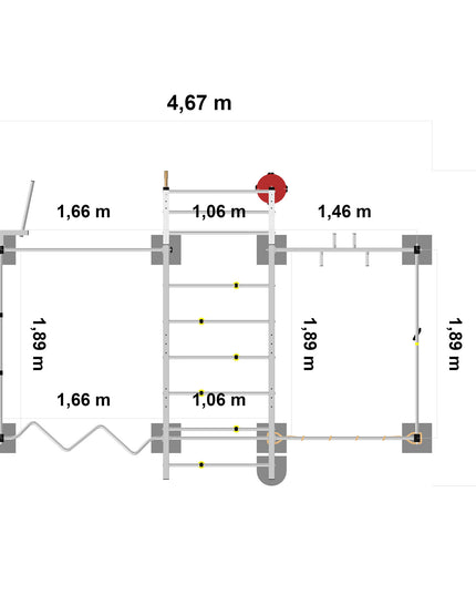 TOLYMP Klettertower Doppelbrocken, Ansicht 5