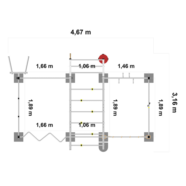 TOLYMP Klettertower Doppelbrocken, Ansicht 5